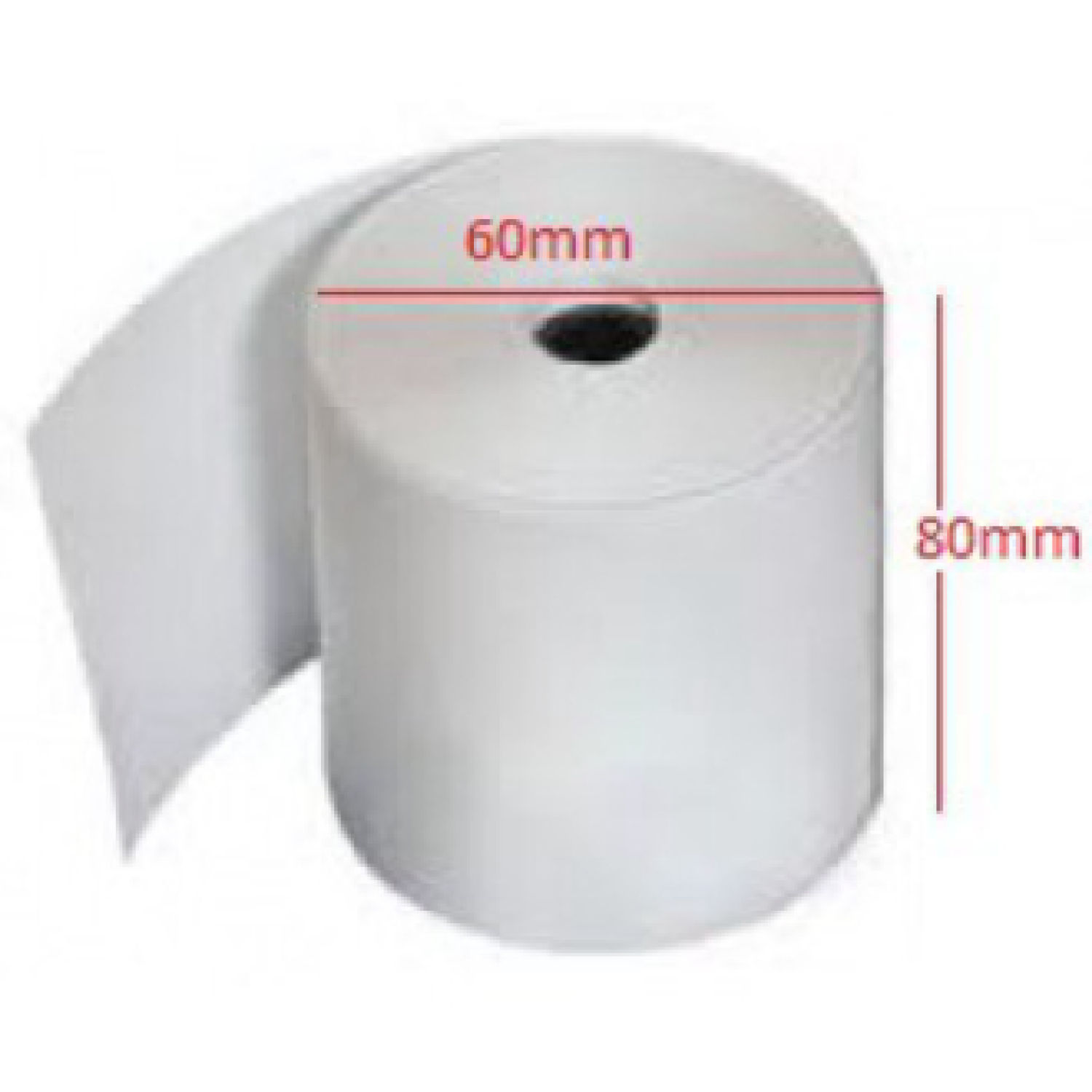 Combo 5 cuộn Giấy in nhiệt giấy in bill in hóa đơn K80x60mm