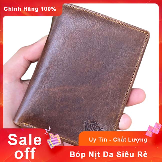 Ví nam da bò kiểu đứng,Bóp da nam đứng cao cấp
