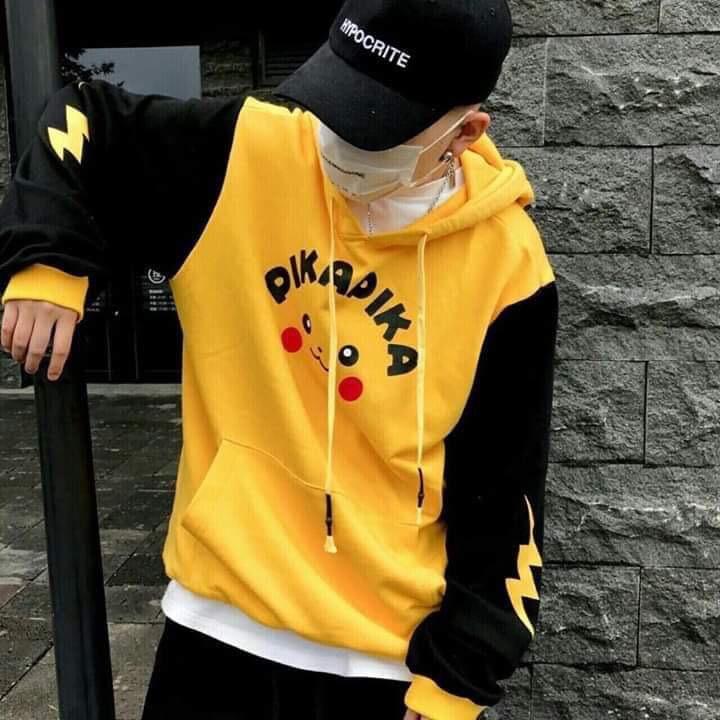 Áo Hoodies Áo Khoát Hoodies Nam Nữ in PiKaChu cực dễ thương -TP