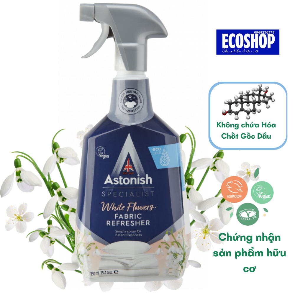 Bình xịt khử mùi hương hoa xuyên tuyết Astonish C6740