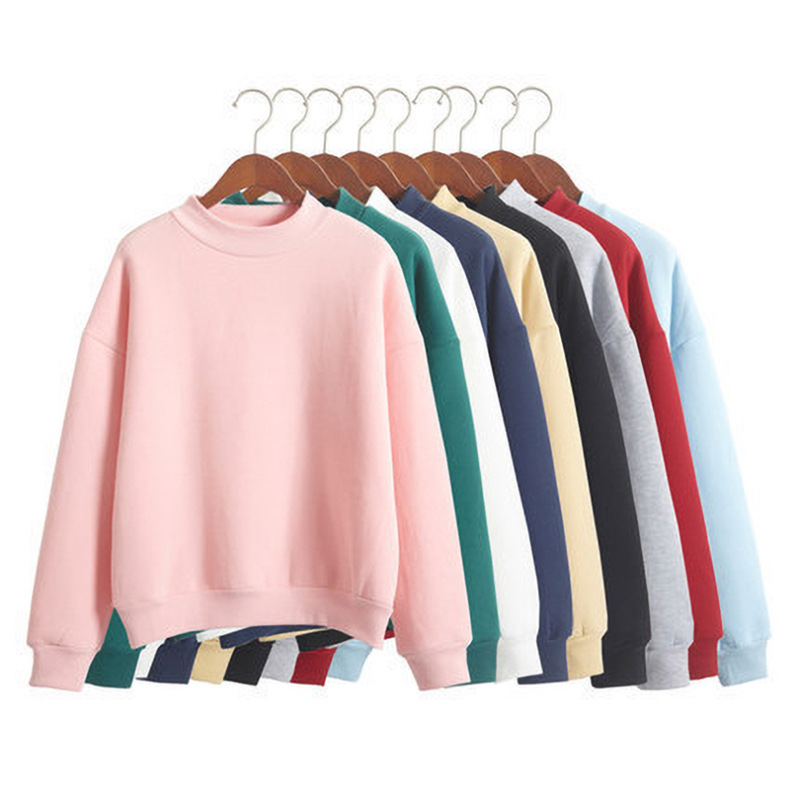 Áo nỉ nam nữ áo sweater nam nữ tron thiêt kế đơn giản lót lông nỉ dày dặn siêu âm phong cách Hàn Quốc
