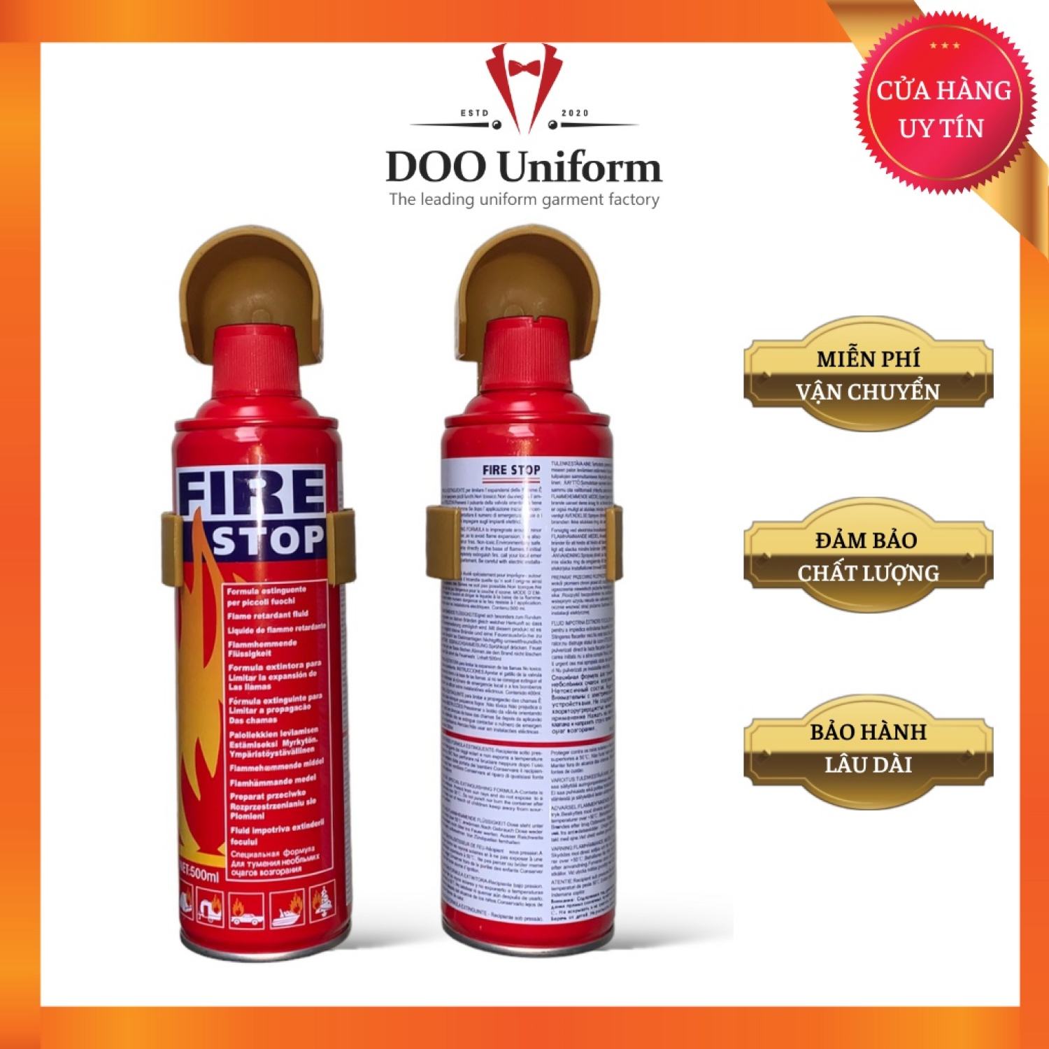 Bình ᴄhữa Cháy Mini trên xe ô tô 500ml