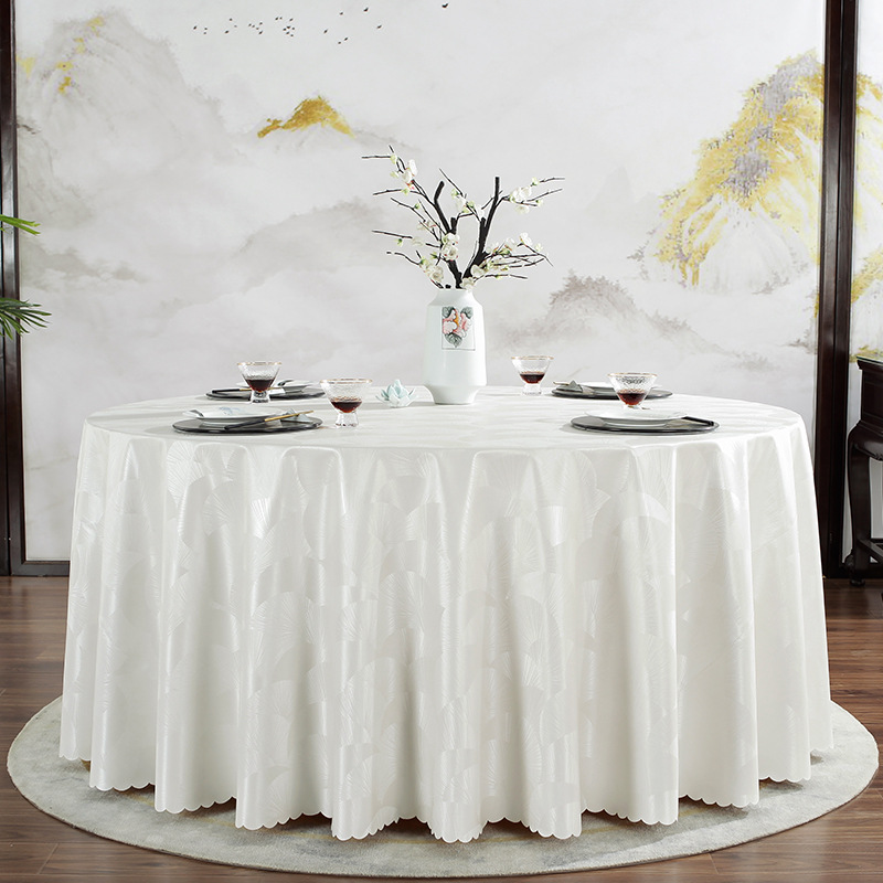 -A Dày Kiểu Châu Âu PU Khăn Trải Bàn Tròn Chống Thấm Nước Chống Bỏng Không Giặt Khăn Trải Bàn Bàn Tròn Lớn Dùng Cho Gia Đình Khách Sạn Khăn Trải Bàn Ăn