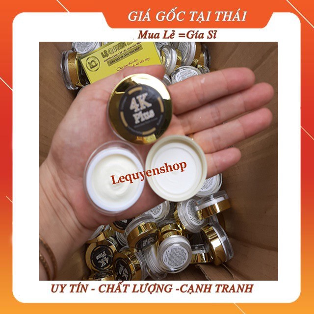 Kem sâm dưỡng trắng da mặt 4k plus whitening night cream mini thái lan