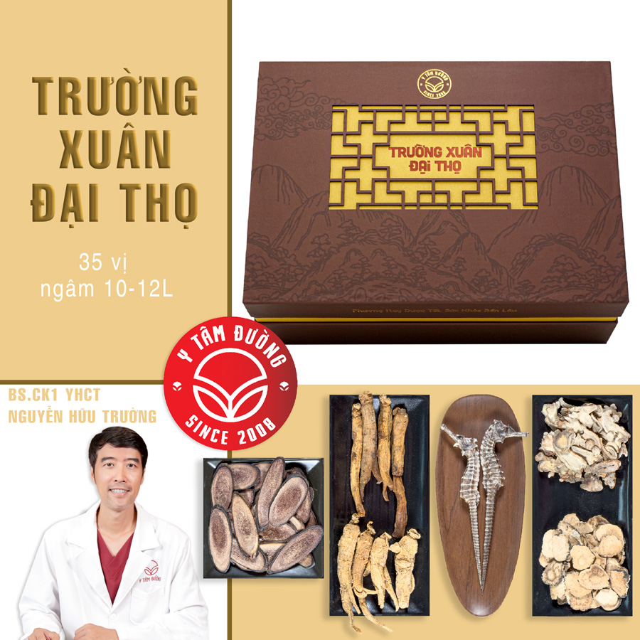 Thang ngâm rươu Trường Xuân Đại Thọ - Thuốc bổ ngâm - Dược liệu ngâm rượu