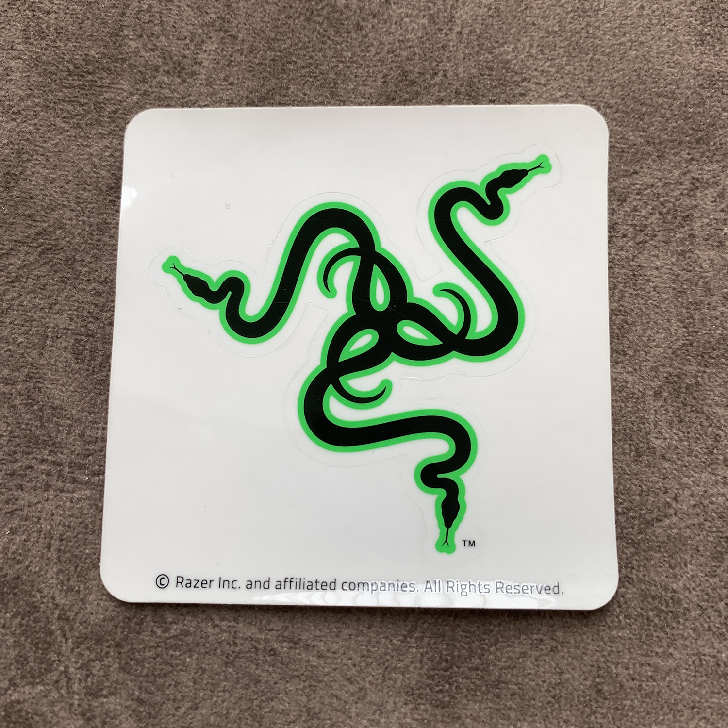 Miếng dán in hình logo razer (hình dán cho fanboy)