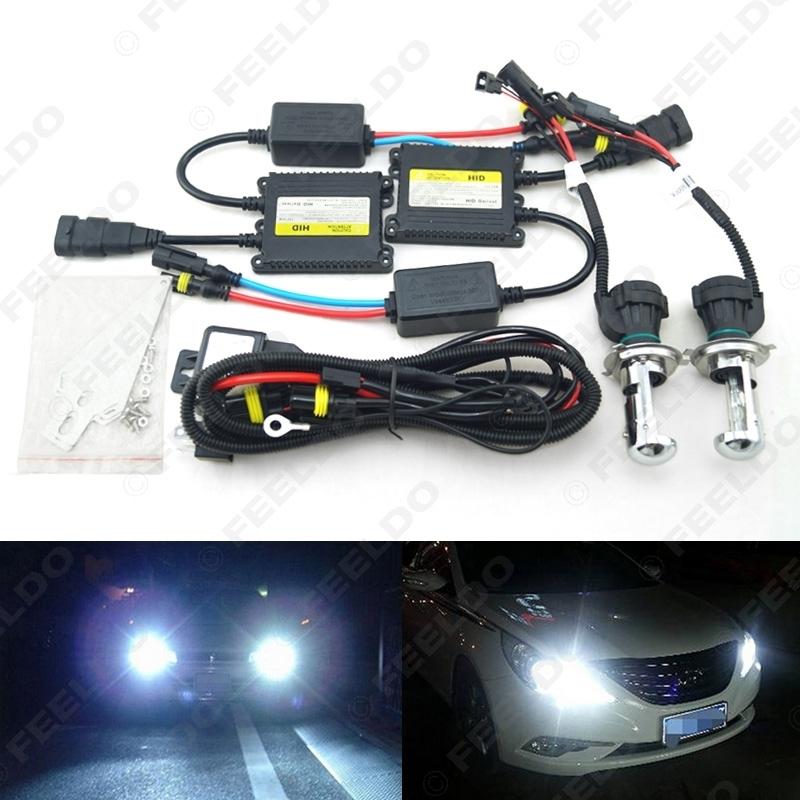 Bộ 2 đèn xenon HID OTO 35w PHA COS H4 6000k 12V sáng trắng ( 2 bóng + 2BL )