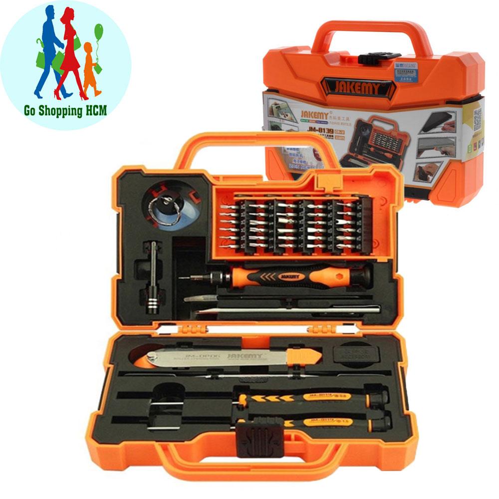 [HCM]Bộ dụng cụ tháo lắp máy tính điện thoại 45 món Jakemy 8139 (Cam)