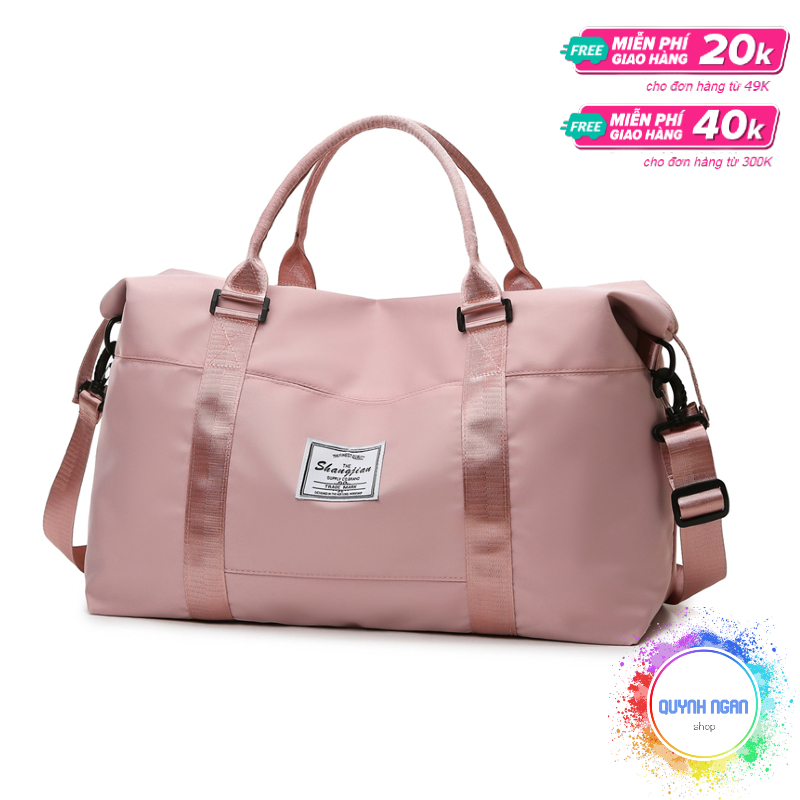 Túi du lịch có đeo chéo chất liệu vải dù cao cấp chống thấm quai đeo chắc chắn size 50cm