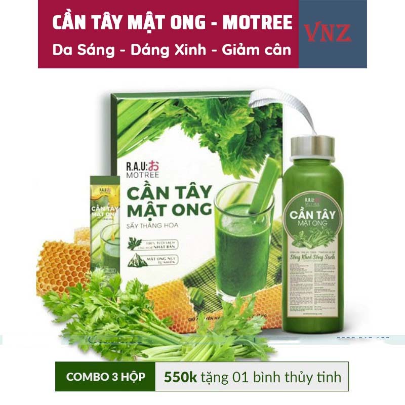 Bột cần tây mật ong montree giảm cân giảm béo dáng đẹp eo thon thanh lọc cơ thể