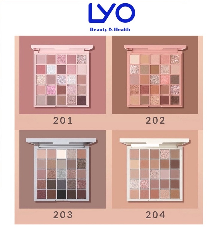 Bảng Phấn Mắt 25 Ô Gogo Tales Crytal Color Charming Eyes Makeup Cá Nhân Và Chuyên Nghiệp Gogo Tales 