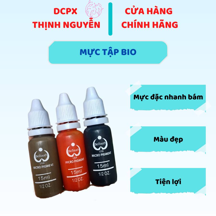 Mực tập phun xăm biotouch 15ml
