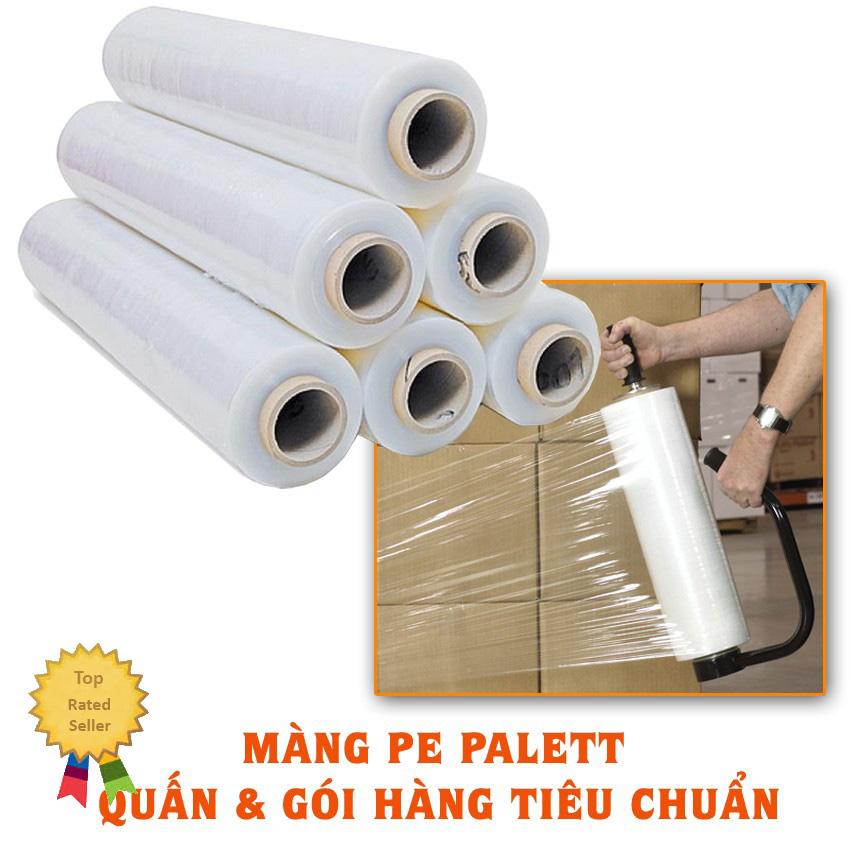 [2,4kgx 50cm]Màng Nilon, màng co, màng chít, màng bọc hàng hóa, 2.4kg 50cm. màng PE, bọc pallet