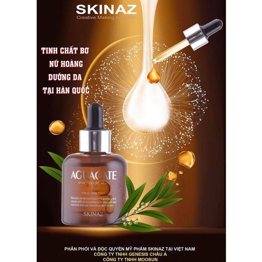 Tinh chất bơ ski naz hàn quốc 30ml - aguacate avocado oil 99,6%