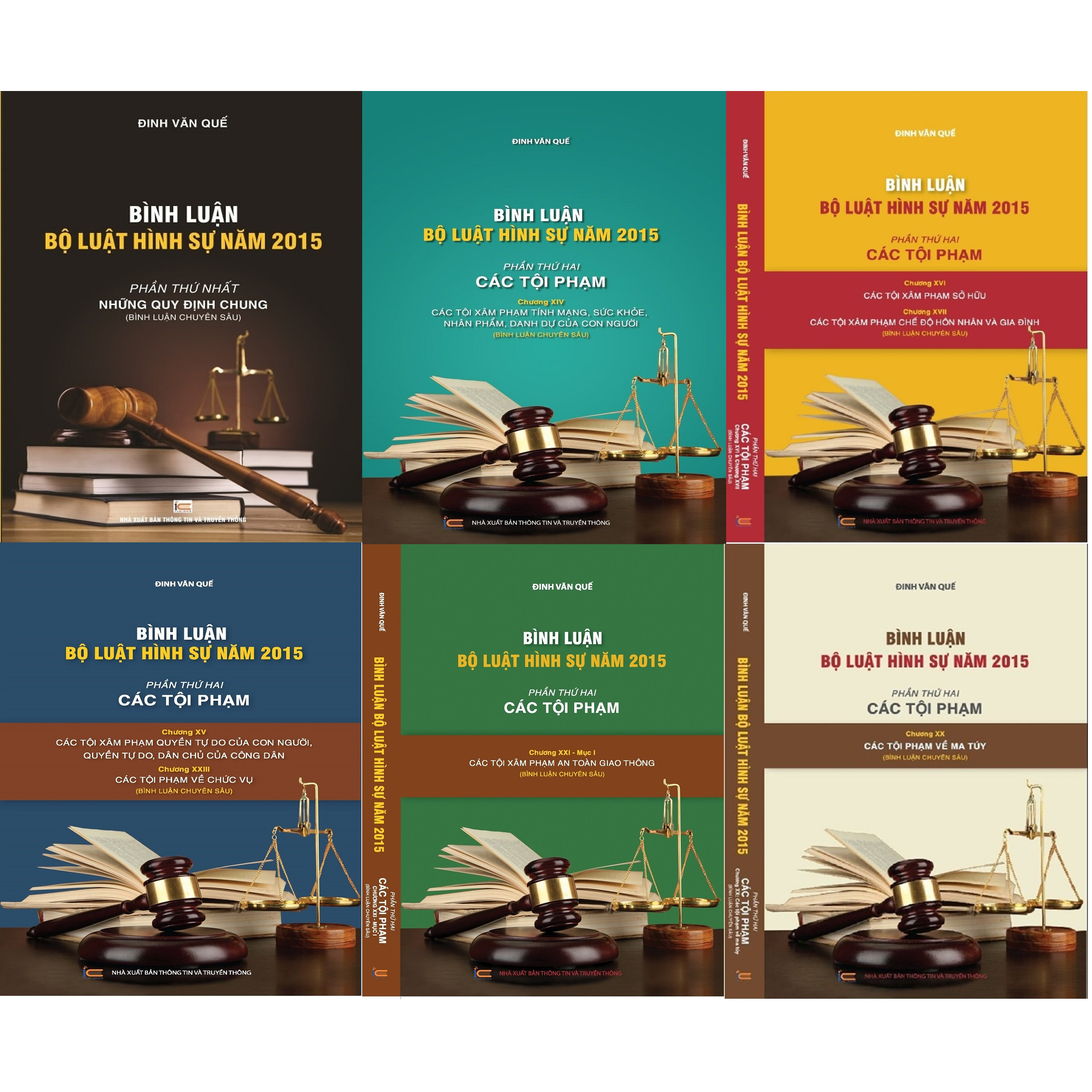 Combo 6 cuốn bình luận bộ luật hình sự 2015 -