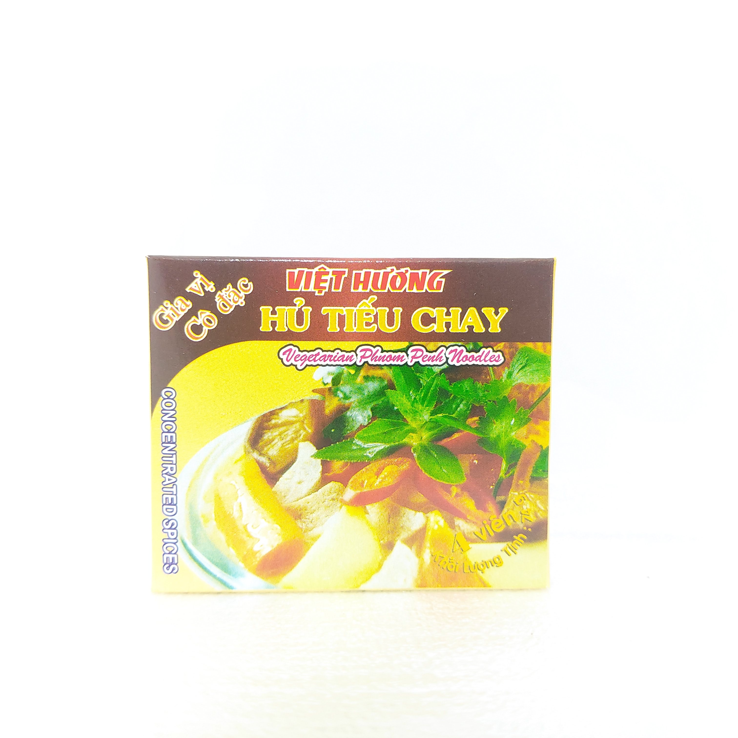 3 Viên 74g/Viên  Gia Vị Cô Đặc Hũ Tiếu Chay Việt Hương Siêu Đậm Đà - Thực Phẩm Chay Loan Vy