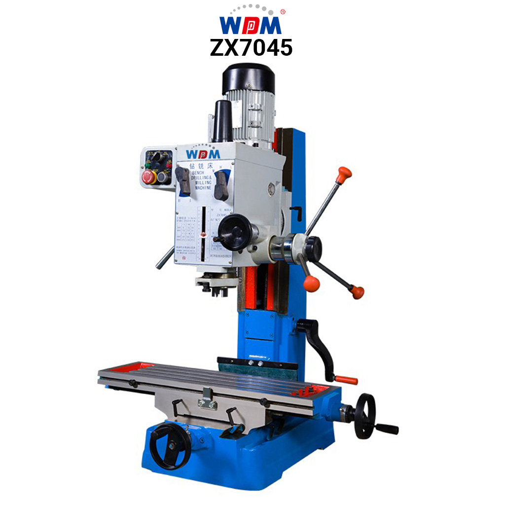 Máy khoan phay taro hộp số WDDM ZX7045 6 cấp tốc độ