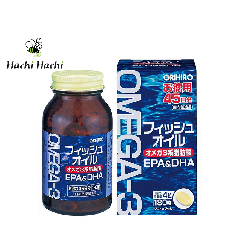 TPBVSK Viên uống dầu cá Orihiro 180 viên giàu Omega 3 EPA & DHA