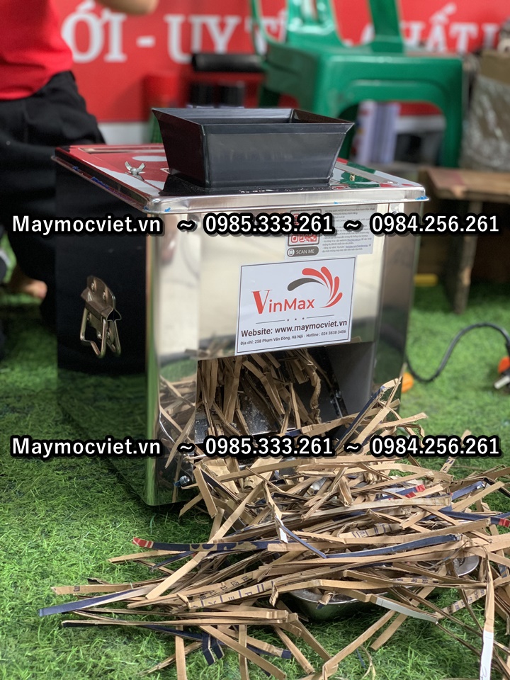 Máy cắt giấy carton, máy hủy tài liệu, máy cắt đa năng Vinmax VMT250