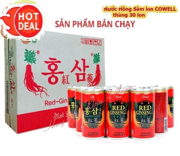 Nước tăng lực hồng sâm 30 lon