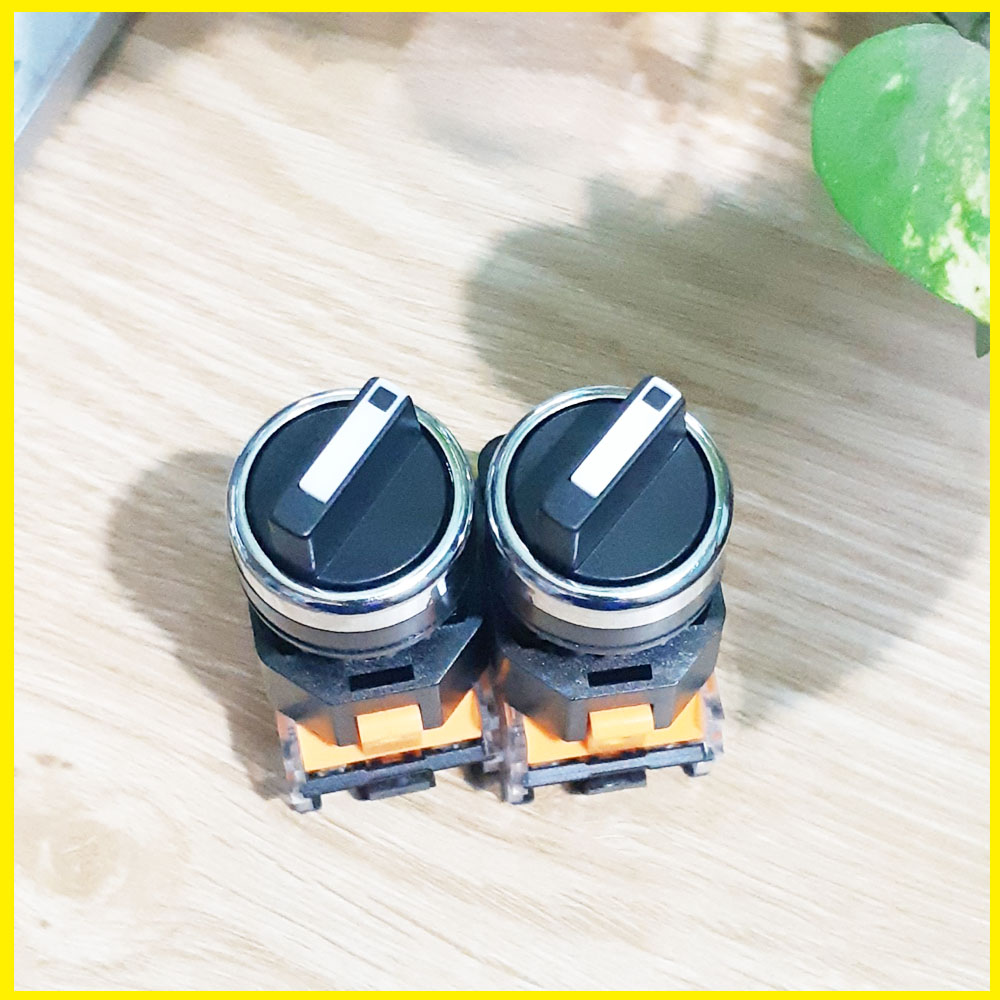 Công tắc xoay tự giữ 2 và 3 vị trí , cần ngắn , phi 22 mm