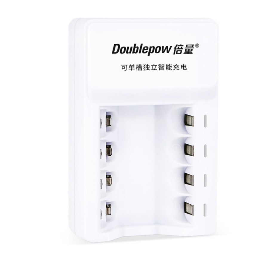 Bộ sạc 4 khe doublepow k11 dùng sạc cho 4 viên pin nimh 1.2v aa hoặc aaa