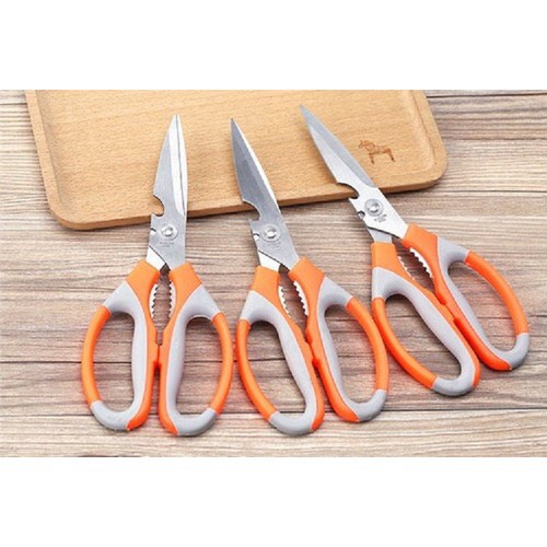 Kéo cắt thực phẩm 4 in 1 bằng thép cán nhựa đa năng dùng trong nhà bếp tiện lợi dễ sử dụng