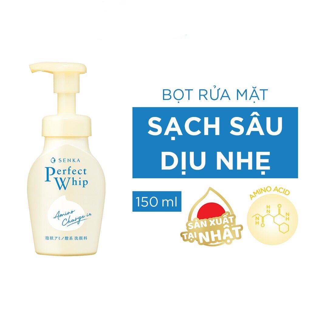 Bọt rửa mặt senka sạch sâu dịu nhẹ 150ml