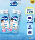 Combo 2 Tã quần Moony XL38(boy)
