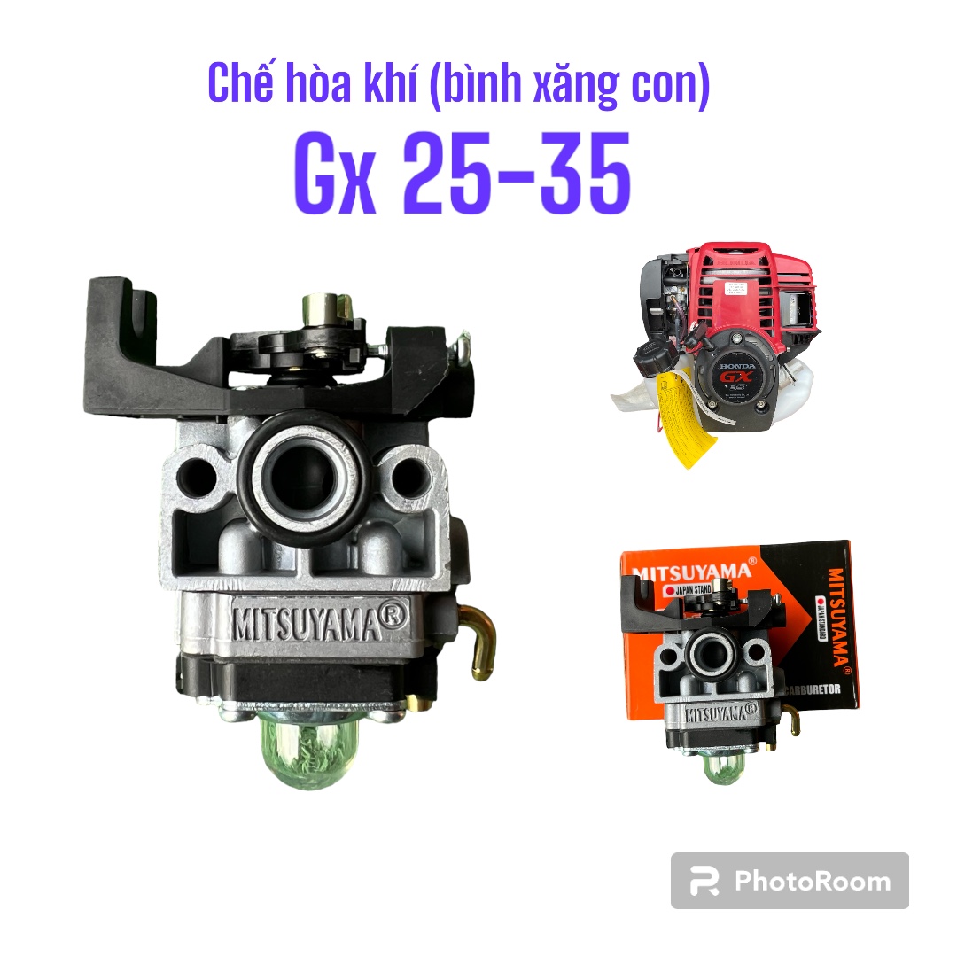 Chế hòa khí - bình xăng con mitsuyama máy cắt cỏ, phun thuốc 4 thì gx25-35