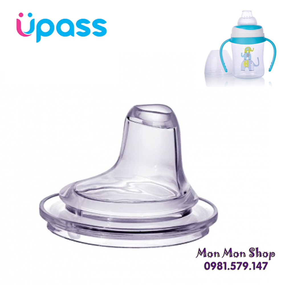 Núm ti mỏ vịt vừa bình sữa cổ rộng cho bé tập uống nước hiệu UPASS Thái Lan BPA Free ( Tương thích Pigeon/ Lansinoh/ Toom...)