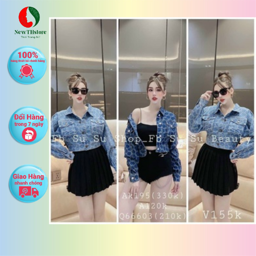 Áo khoác jeans dệt túi hộp form bomber cực trẻ trung hàng QC cao cấp