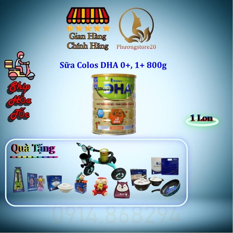 Sữa colos dha+ 0+,1+ 800g