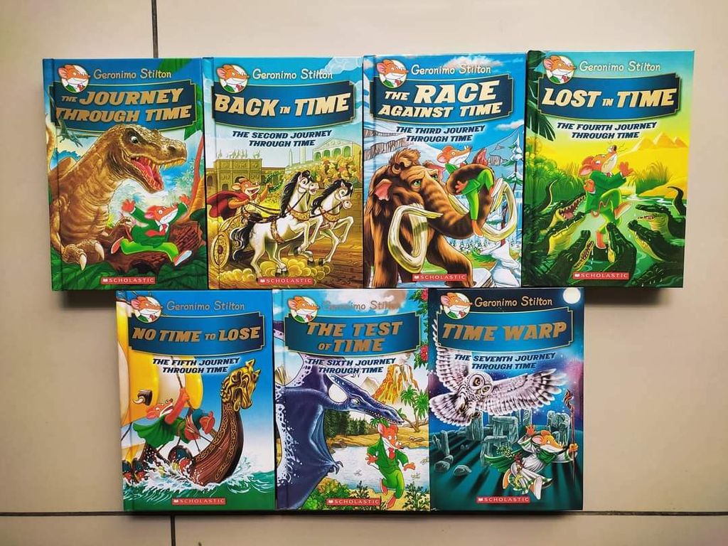 Geronimo Stilton Journey Through Tim bìa cứng cập nhập mới 7 quyển