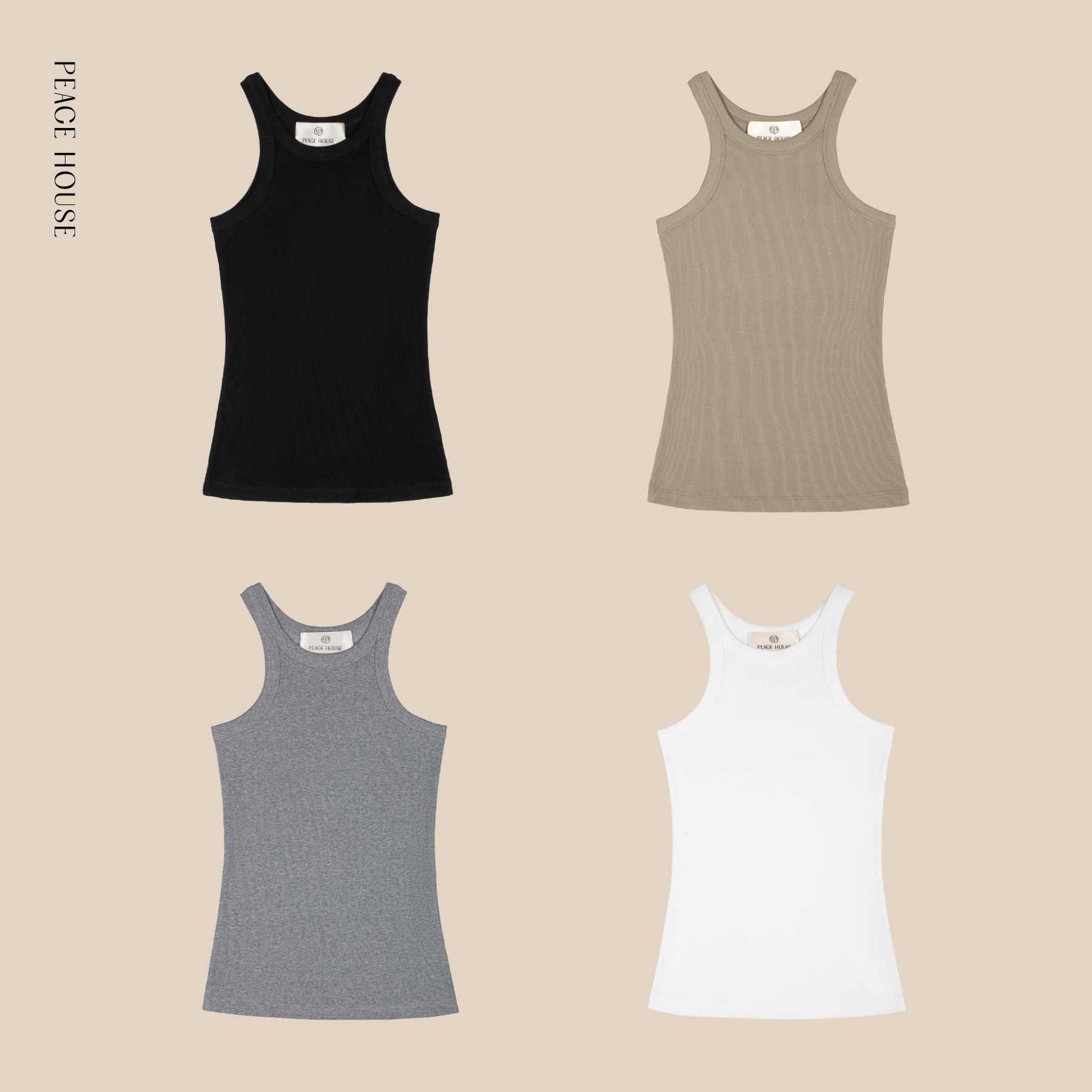 Áo sát nách viền basic , Peace House Clothing