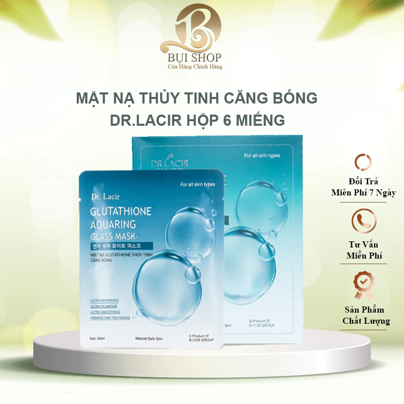 Mặt Nạ Thủy Tinh Căng bóng Dr.Lacir ( hộp 6 miếng )