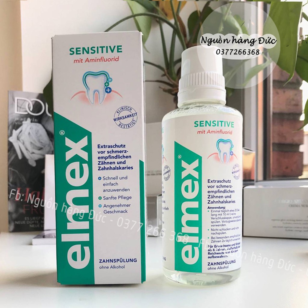 NƯỚC SÚC MIỆNG ELMEX SENSITIVE ĐỨC CHO RĂNG SIÊU NHẠY CẢM - NGUỒN HÀNG ĐỨC