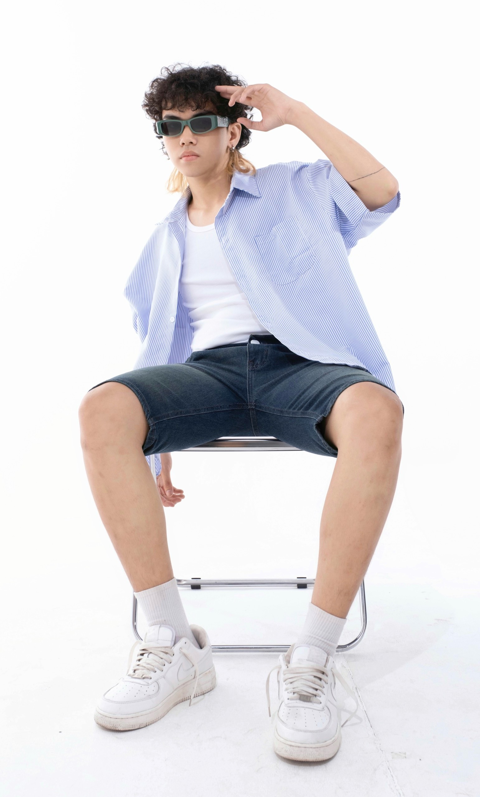 Quần short jean nam SQ08 QUẦN SHORT BÒ NAM co giãn ống đứng nút gài hình thật hàng mới