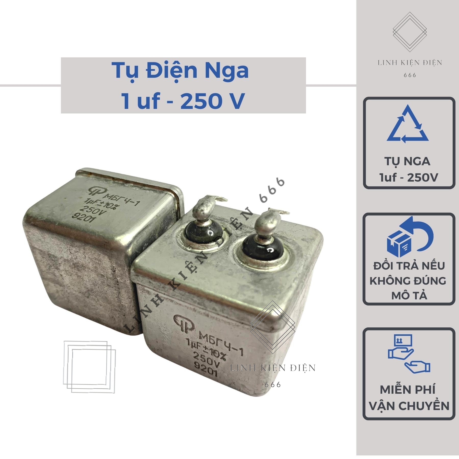 Tụ dầu nga 1uf 250v tụ nga loại tốt