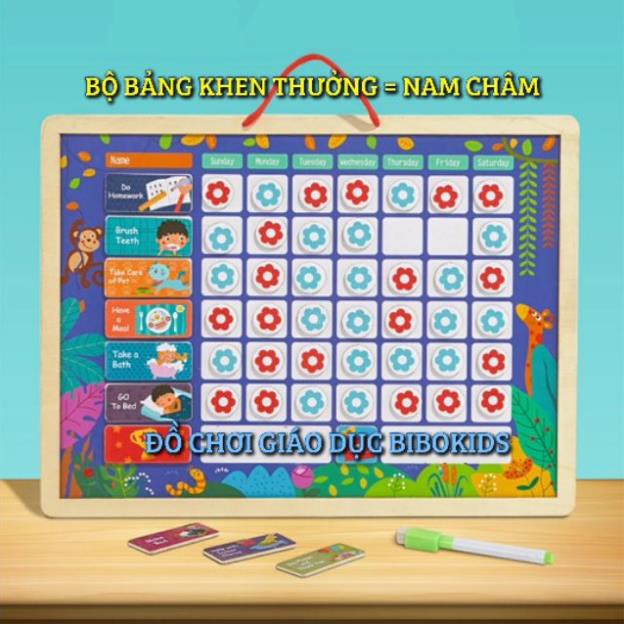 Bộ bảng khen thưởng nam châm cho bé