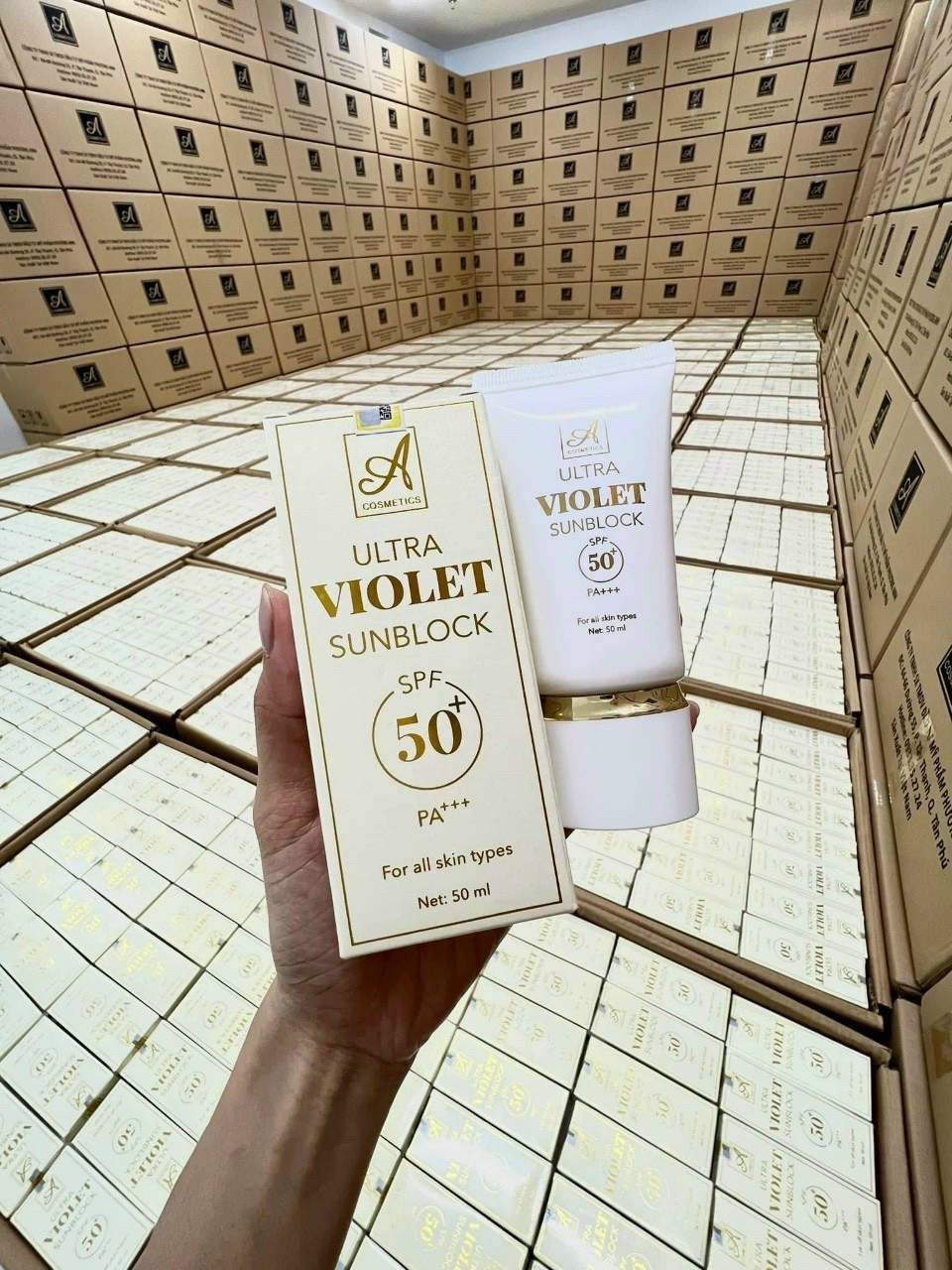 Kem chống nắng Acosmetics - ULTRA VIOLET SUNBLOCK SPF 50+  mẫu mới