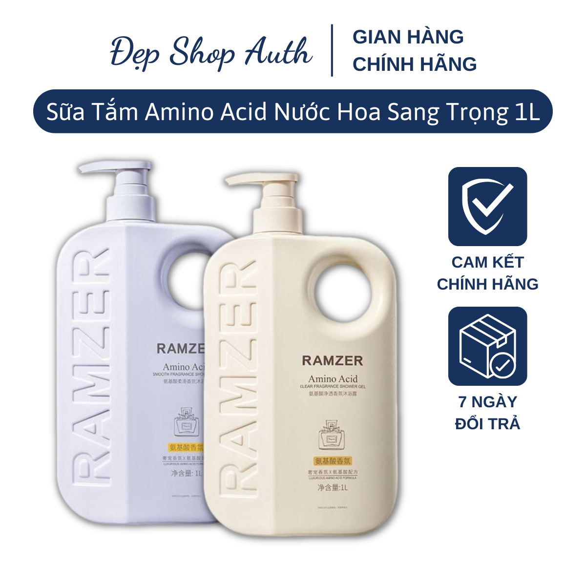Sữa tắm nước hoa ramzer hương thơm sang trọng, quyến rũ, dưỡng sáng và làm mềm mịn da