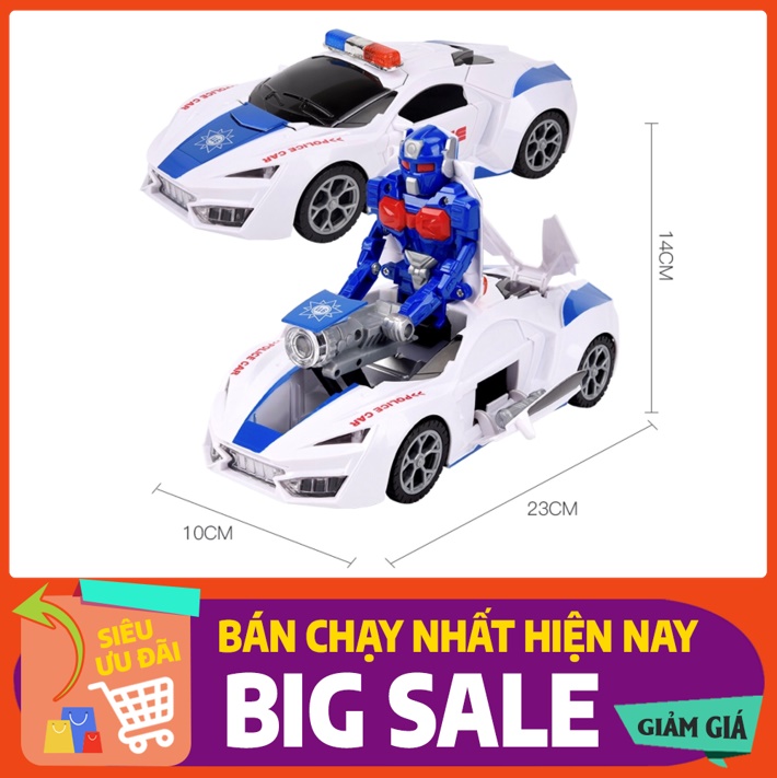 Xe Ô tô biến hình cho bé [SIÊU SALE] tặng kèm pin