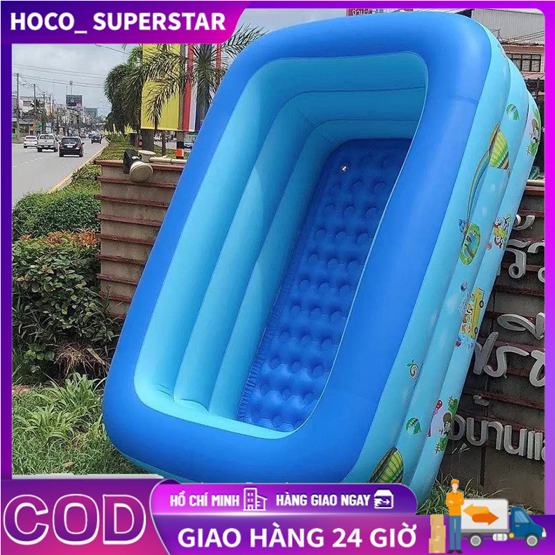 Bể phao bơi cho bé 3 tầng - Hồ bơi trẻ em khổng lồ thành cao đế chống trượt, phao bơi cho bé an toàn bồn tắm 1m2, 1m3, 1m5, 1m8, 2m1 bể bơi to khổng lồ người lớn phao tắm em bé, Hồ bơi cho bé, hồ boi cho be, Bể bơi