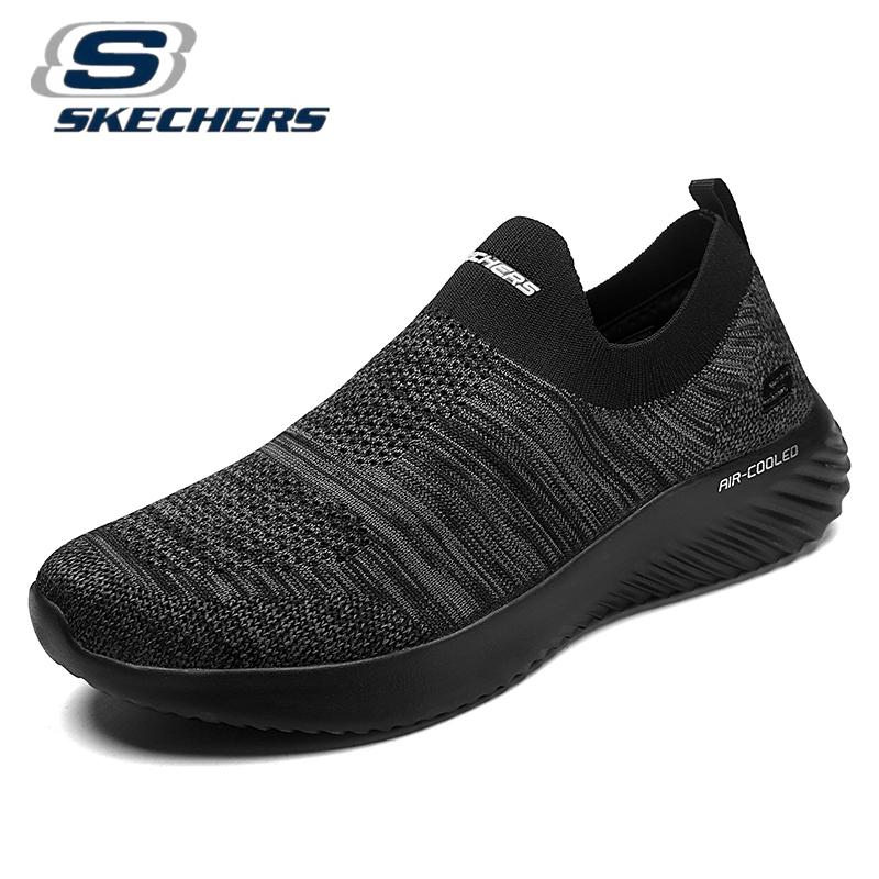 Skechers_go walk arch fit-giày nam giày đi bộ giày nam giày thường ngày cho nam giày thể thao nam giày màu đen giày vải bố giày chạy bộ