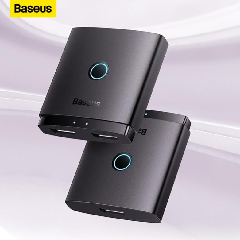Thiết bị chuyển đổi hdmi 2 chiều baseus airjoy series 2-in-1 bidirectional hdmi switch