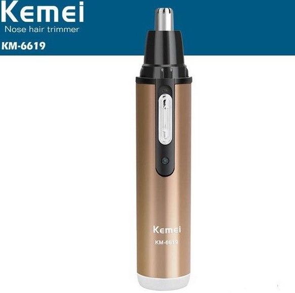 Máy Cắt Tỉa Lông Mũi Cao Cấp Pin Sạc Kemei Km 6619