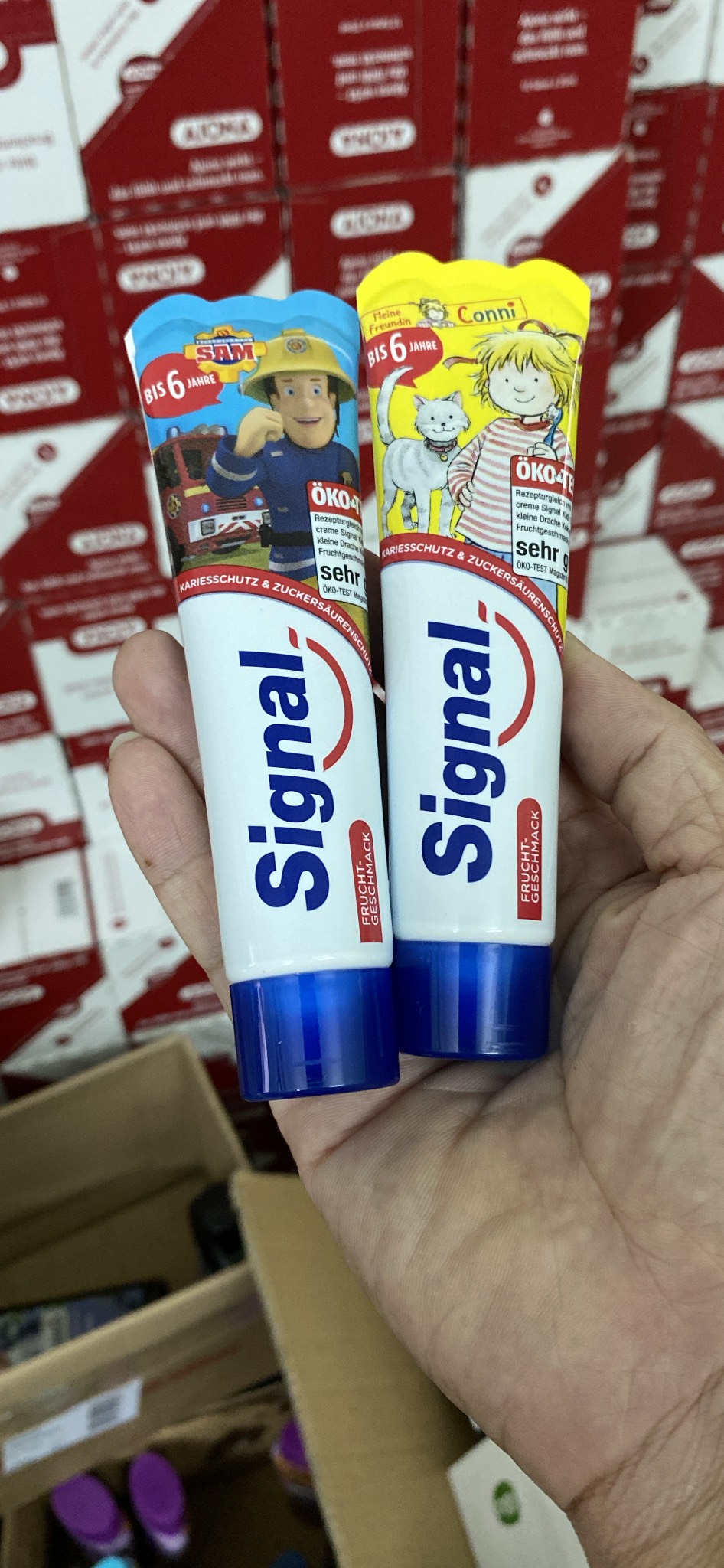 Kem đánh răng cho bé 0-6 tuổi - signal 50ml - hàng nội địa đức
