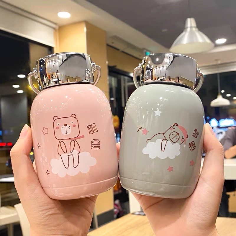 Bình giữ nhiệt in hình cute 230ml