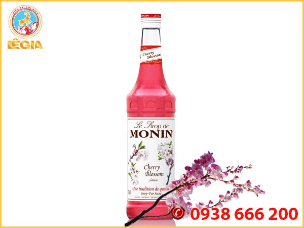 Siro monin hoa anh đào 700ml - monin cherry blossom syrup